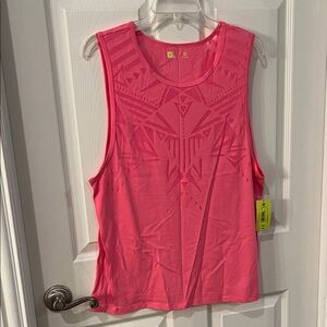 Xersion Pink Geometric Tank Top